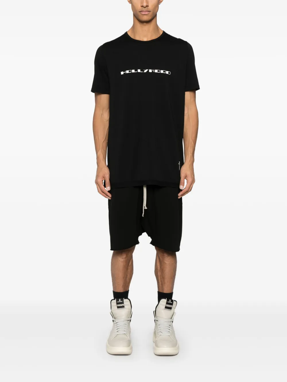 Rick Owens DRKSHDW T-shirt met print - Zwart