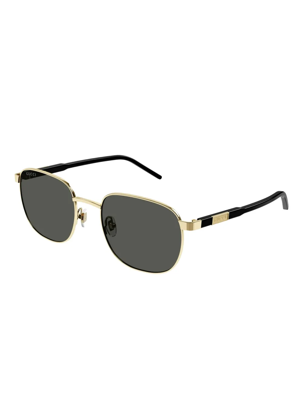 Gucci Eyewear Zonnebril met vierkant montuur Goud