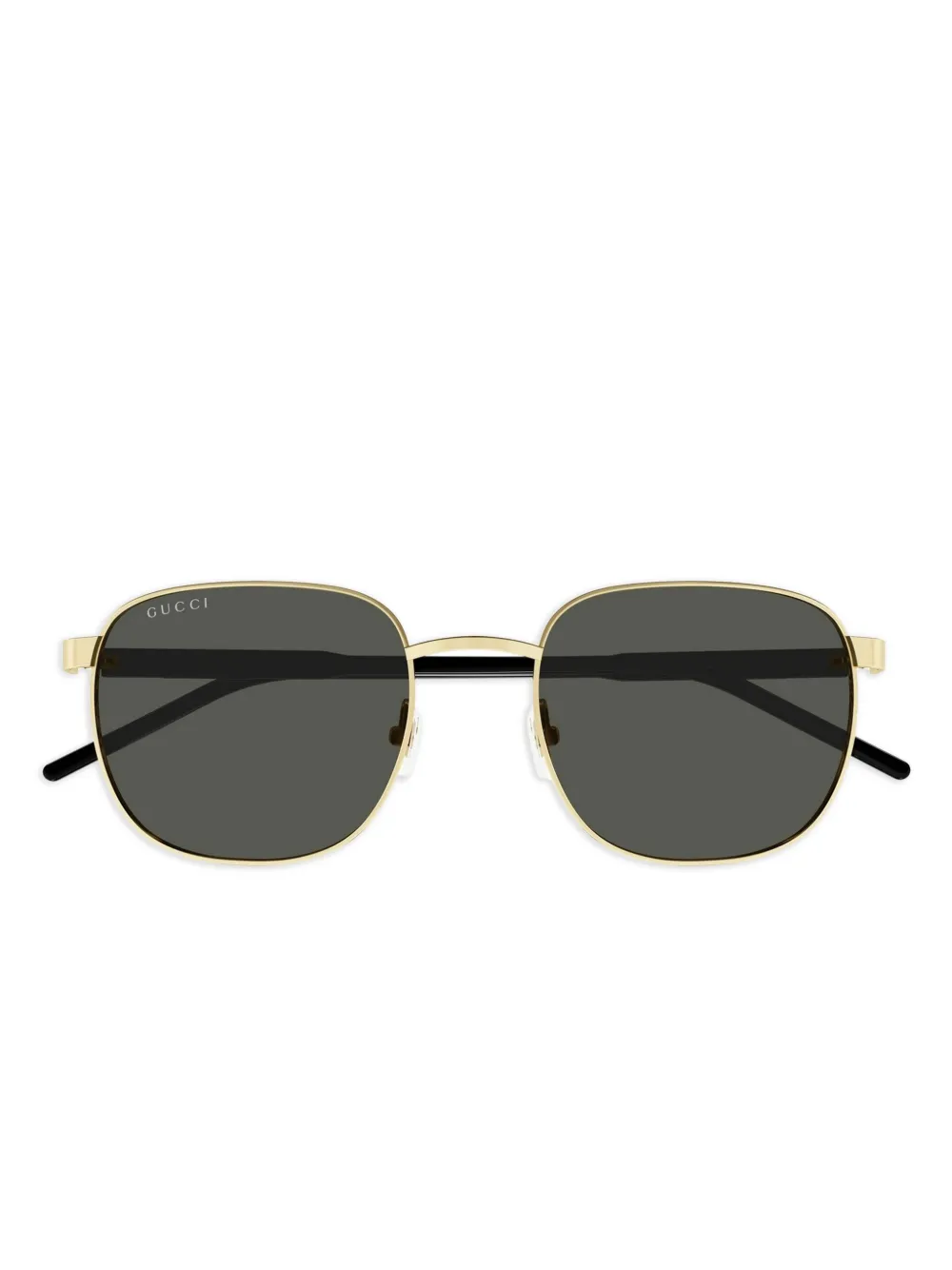 Gucci Eyewear Zonnebril met vierkant montuur Goud