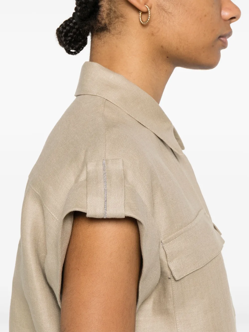 Peserico Linnen blouse Beige