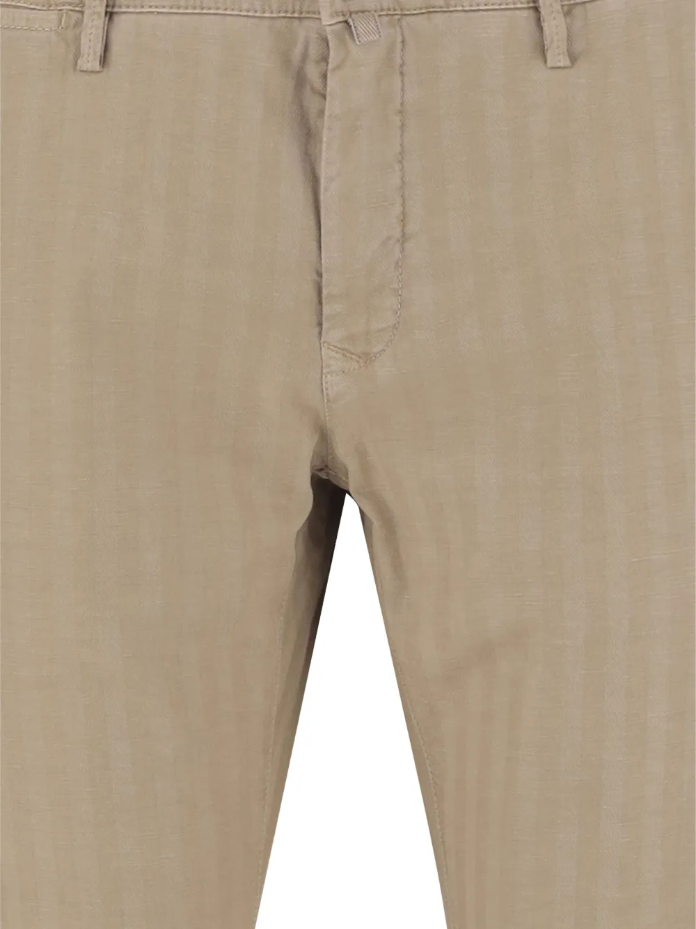 Jacob Cohën Gestreepte broek Beige