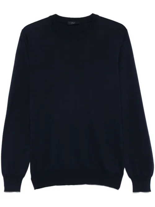 Fay haut en coton - Bleu - Fay - Modalova