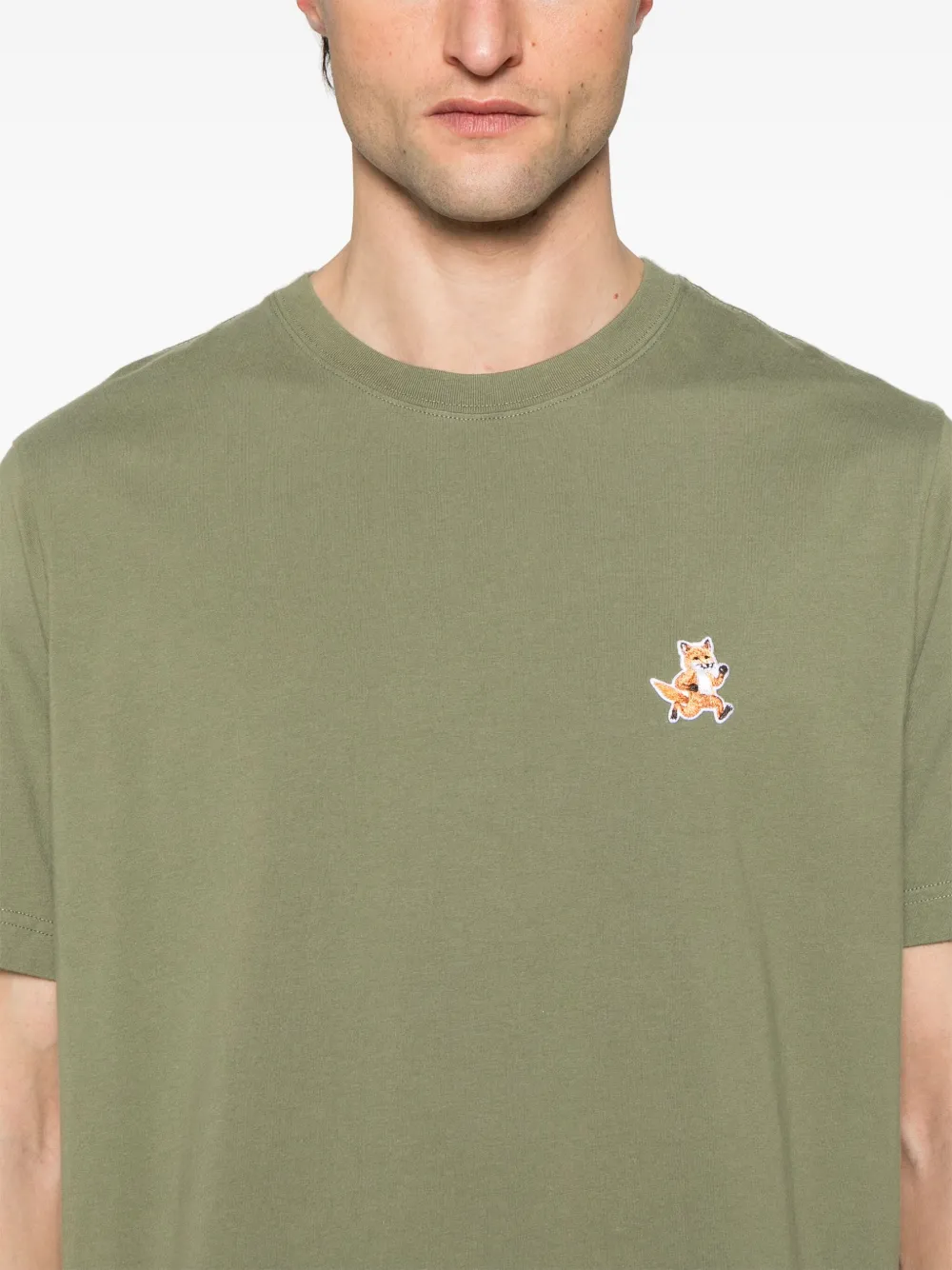 MAISON KITSUNÉ FOX-MOTIF T-SHIRT