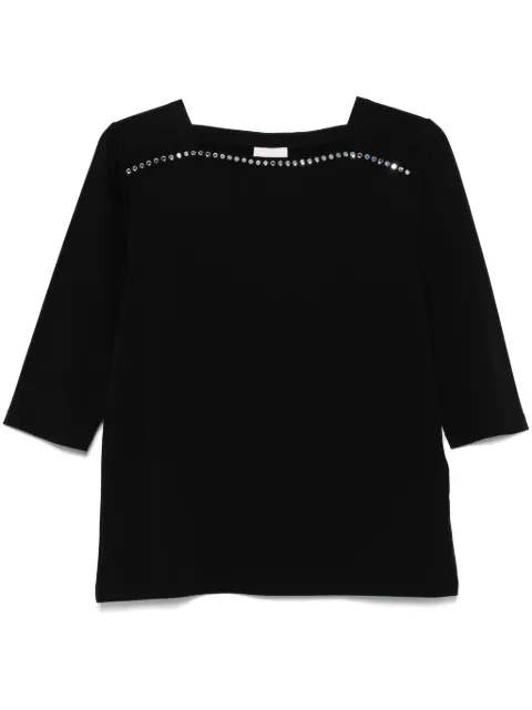 LIU JO playera con detalles de strass