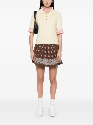 スカート MIU MIU Bicolor Skirt y2k Archive Miu Miu Skirts | FARFETCH US