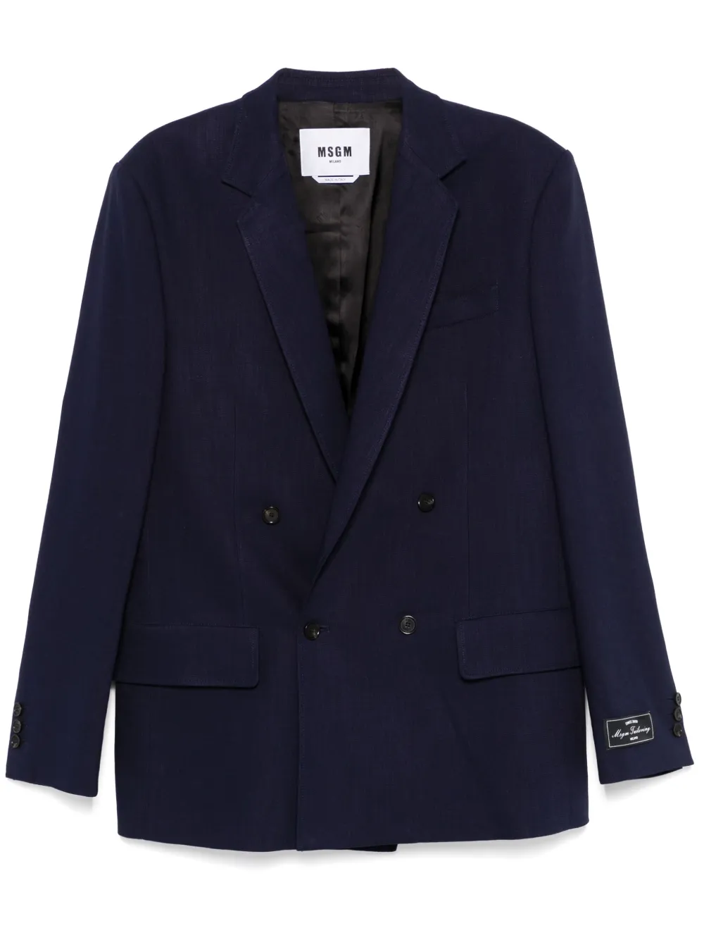 MSGM Blazer met dubbele rij knopen Blauw