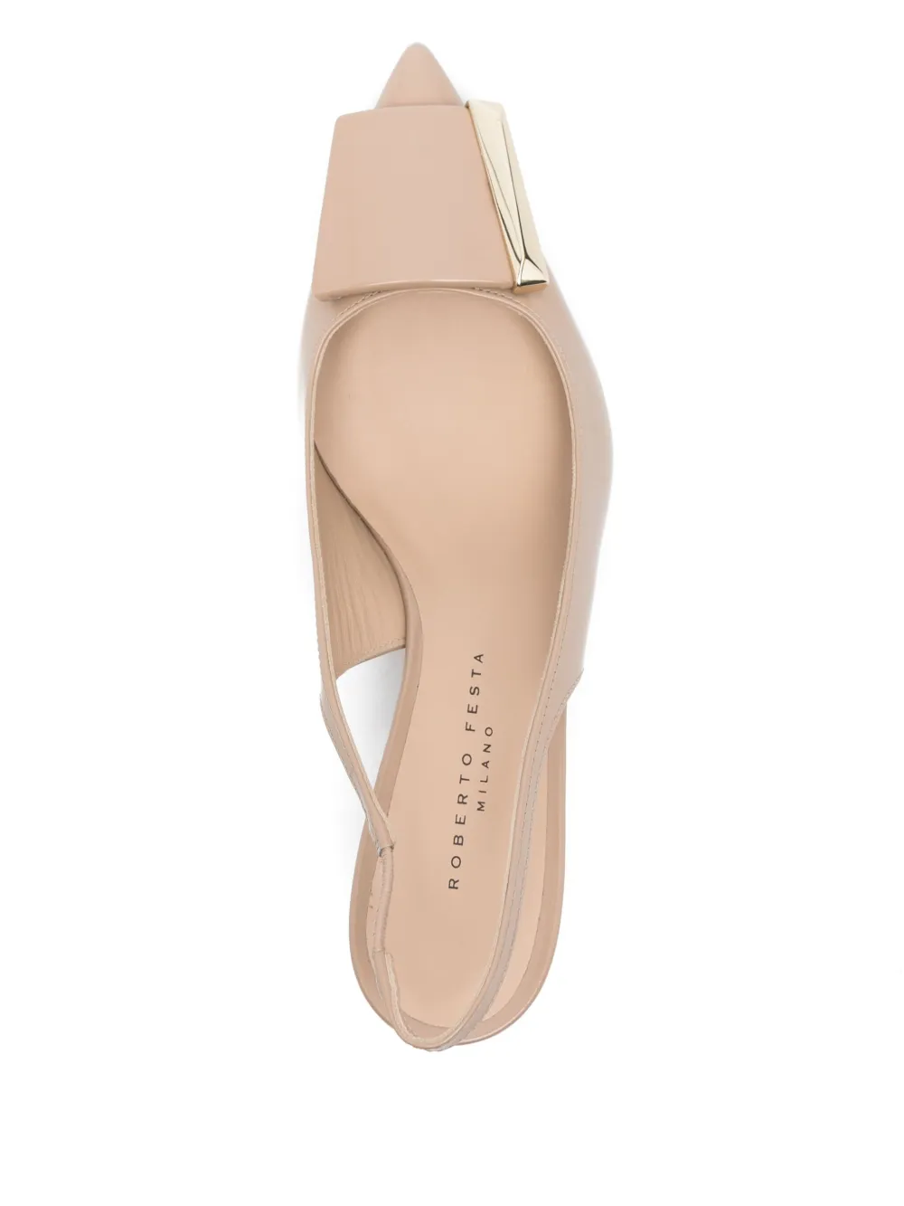 Roberto Festa 50mm leren pumps Beige