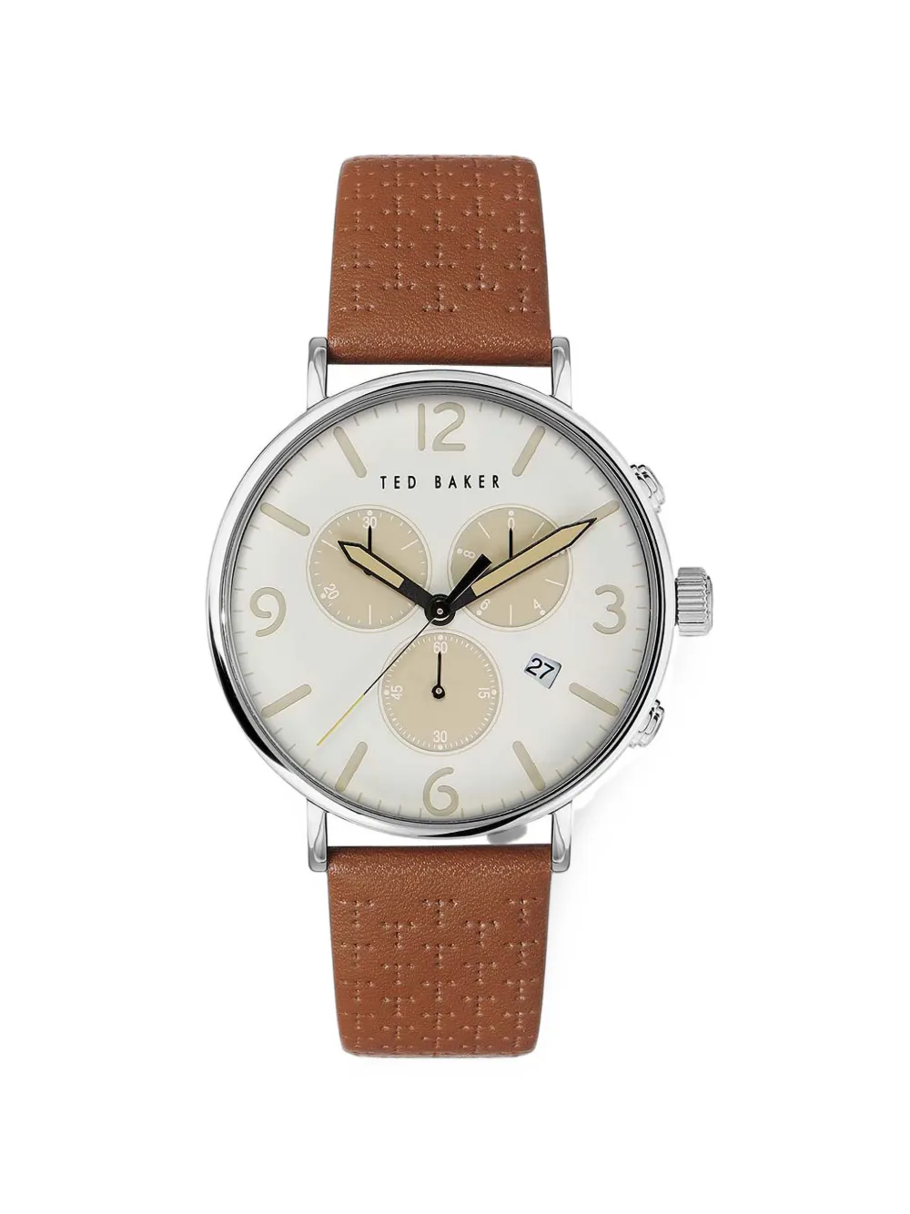 Ted Baker chronograph leather-strap 41mm watch - Toni neutri