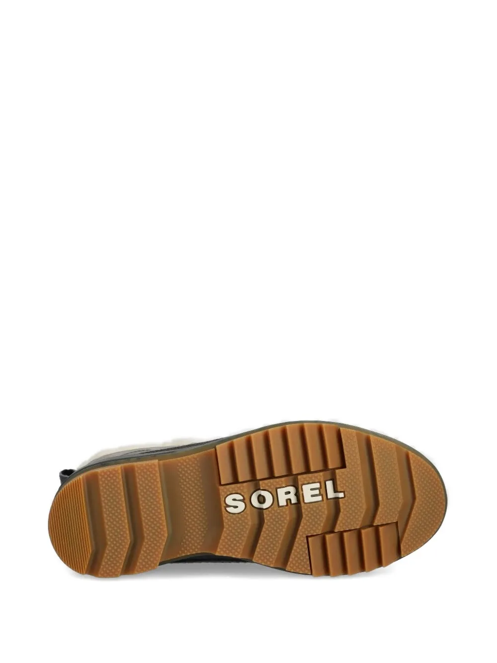 Sorel Lace-up Fur Boots In Gray