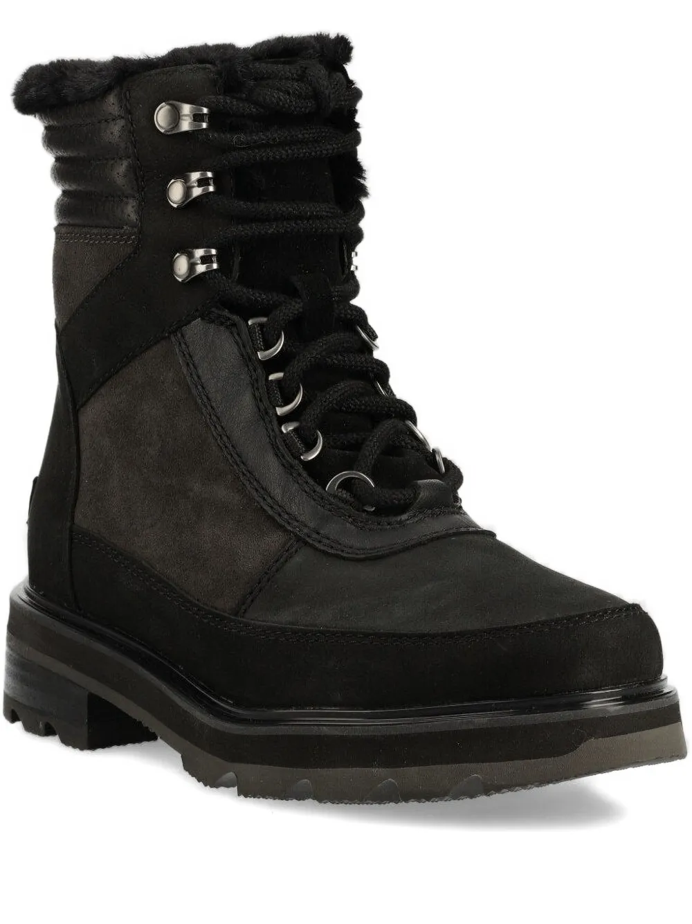 SOREL lace-up trimmed boots Black