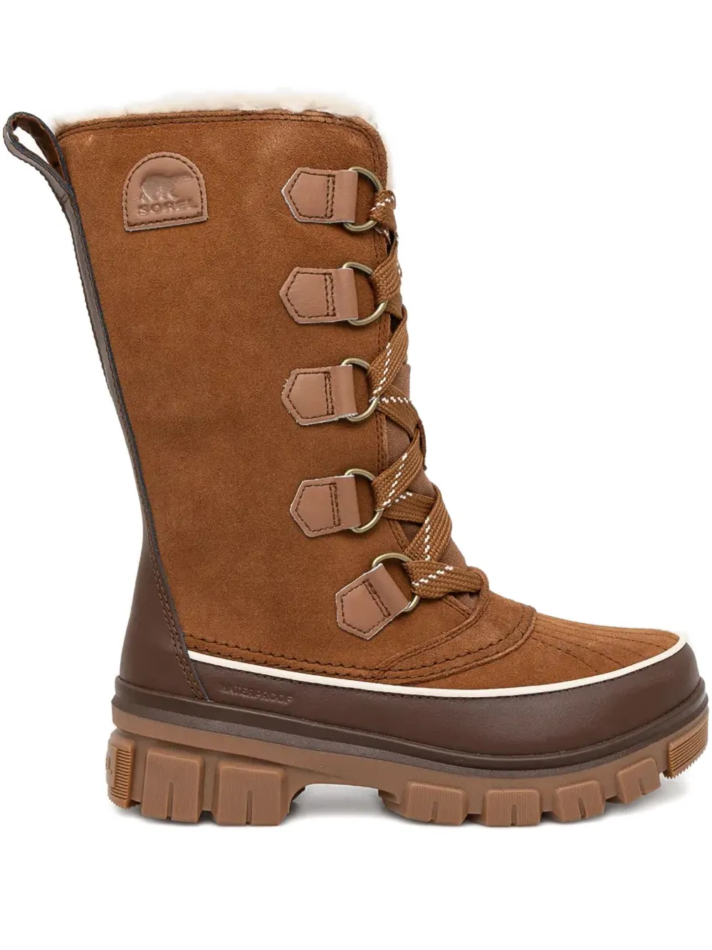 Sorel Tivoli V Faux Fur Lined Tall Waterproof Boot In Brown