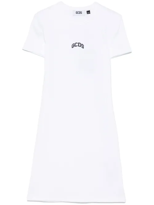 Robe courte à logo brodé - GCDS - Modalova
