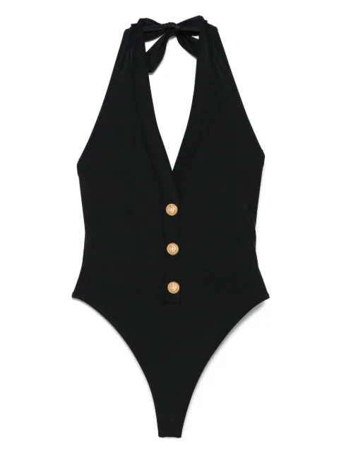 Balmain button-detailing swimsuit