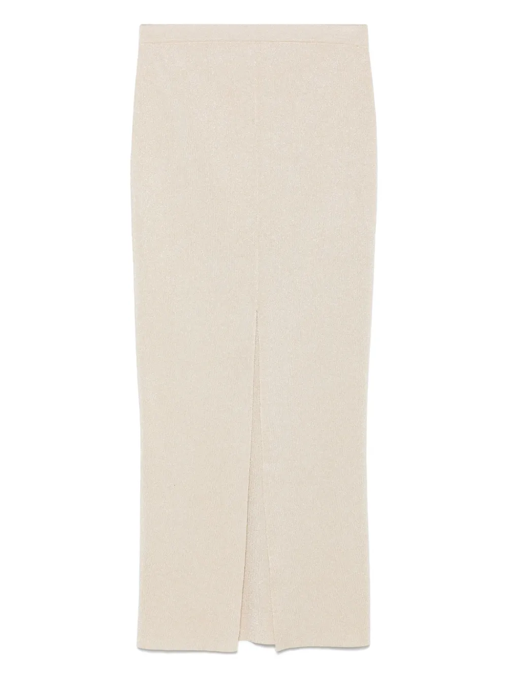 Blugirl lamé midi skirt - Beige