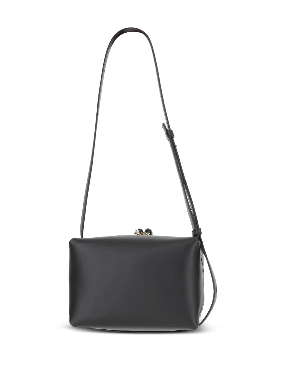 Jil Sander leather shoulder bag - Zwart