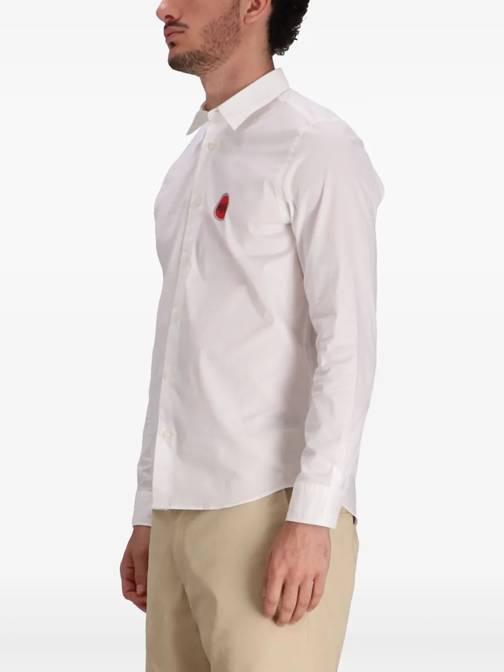 HUGO Overhemd met logoprint Wit