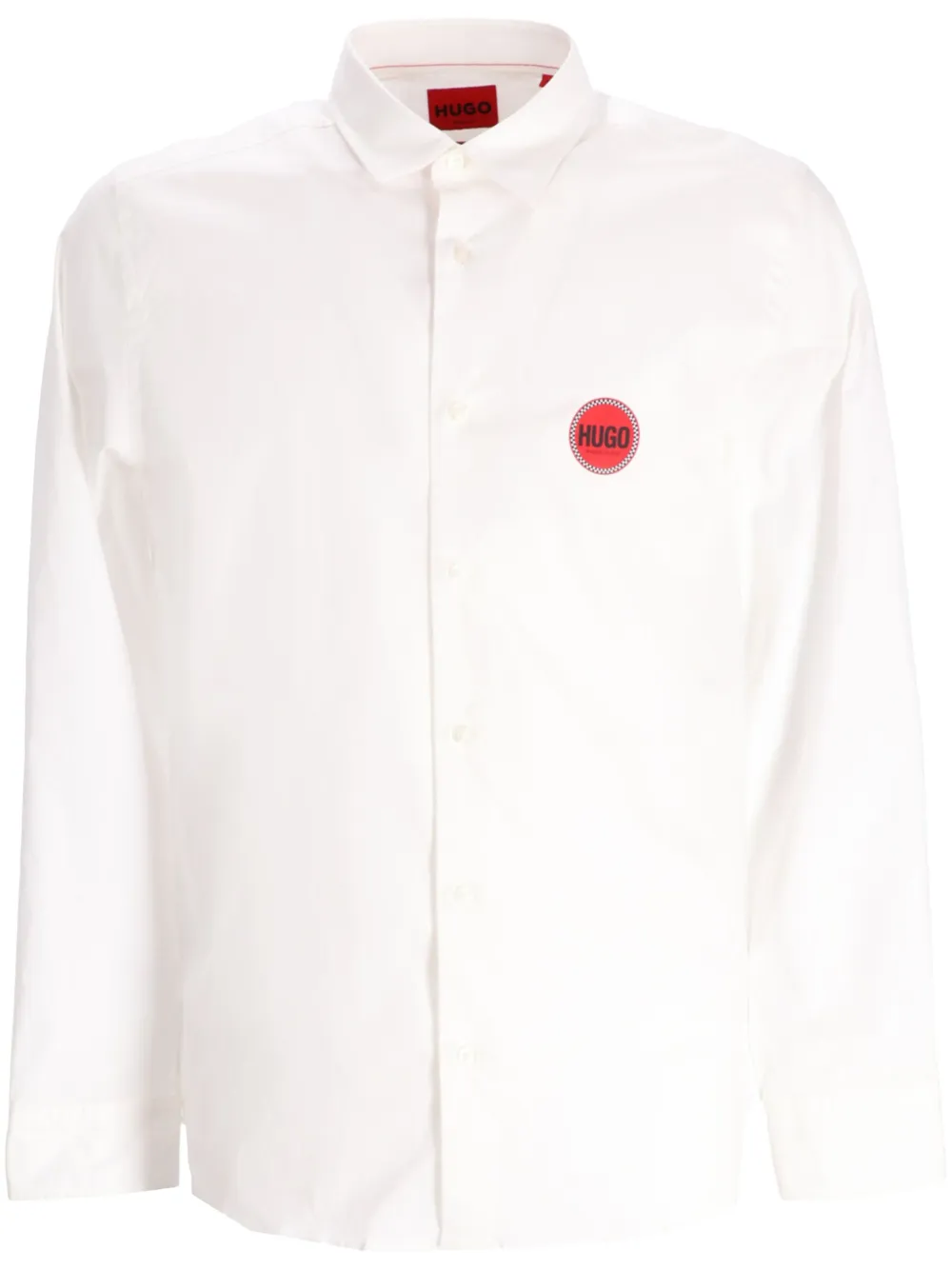 HUGO camisa con logo estampado | blanco | Image 1