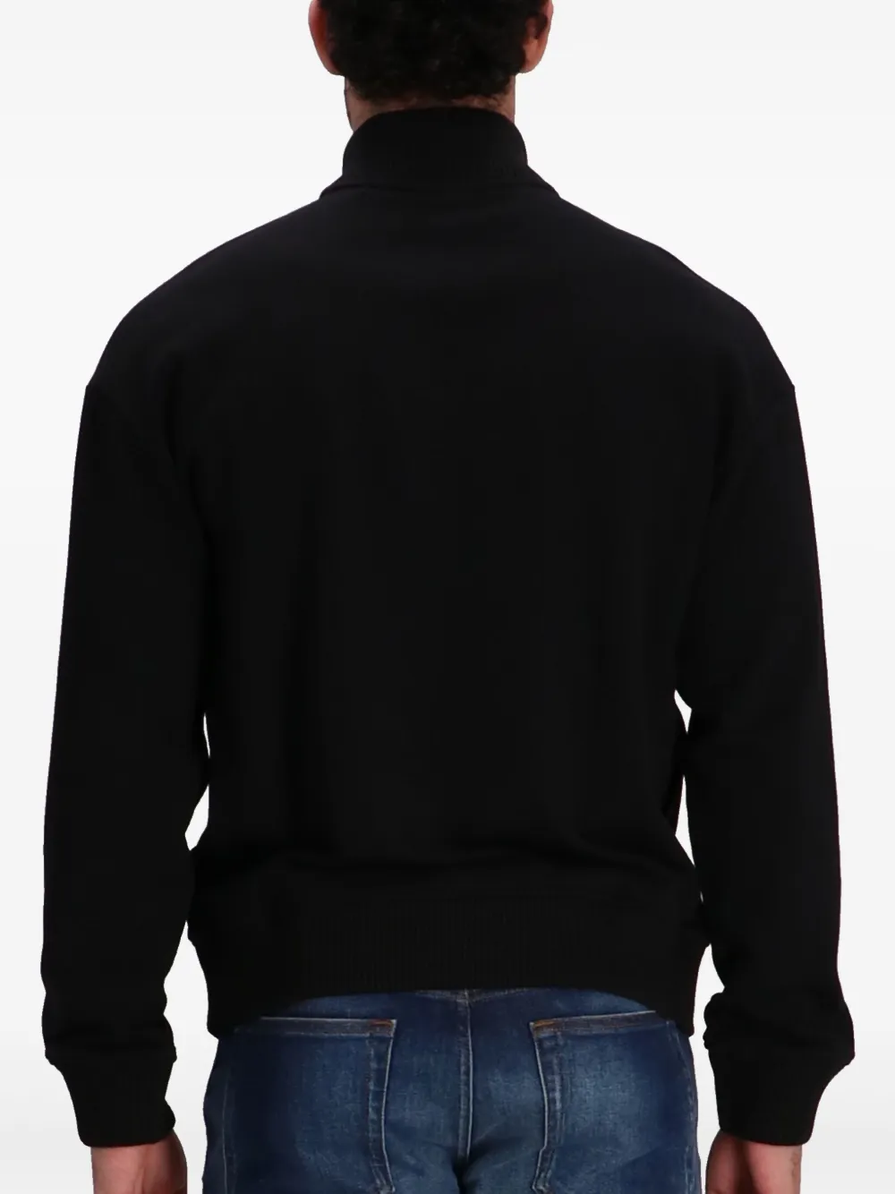 HUGO Sweater met logoprint Zwart