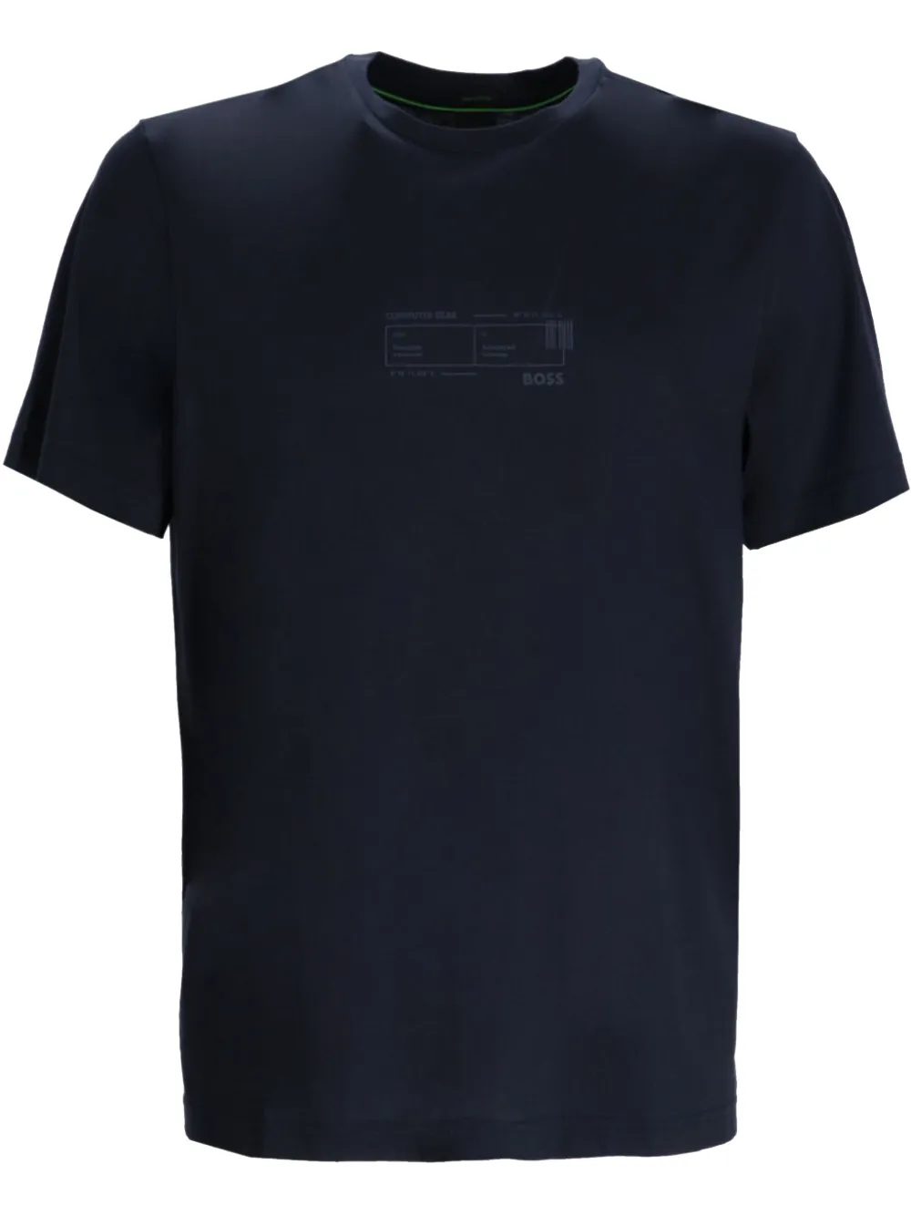 BOSS T-shirt met logoprint Blauw