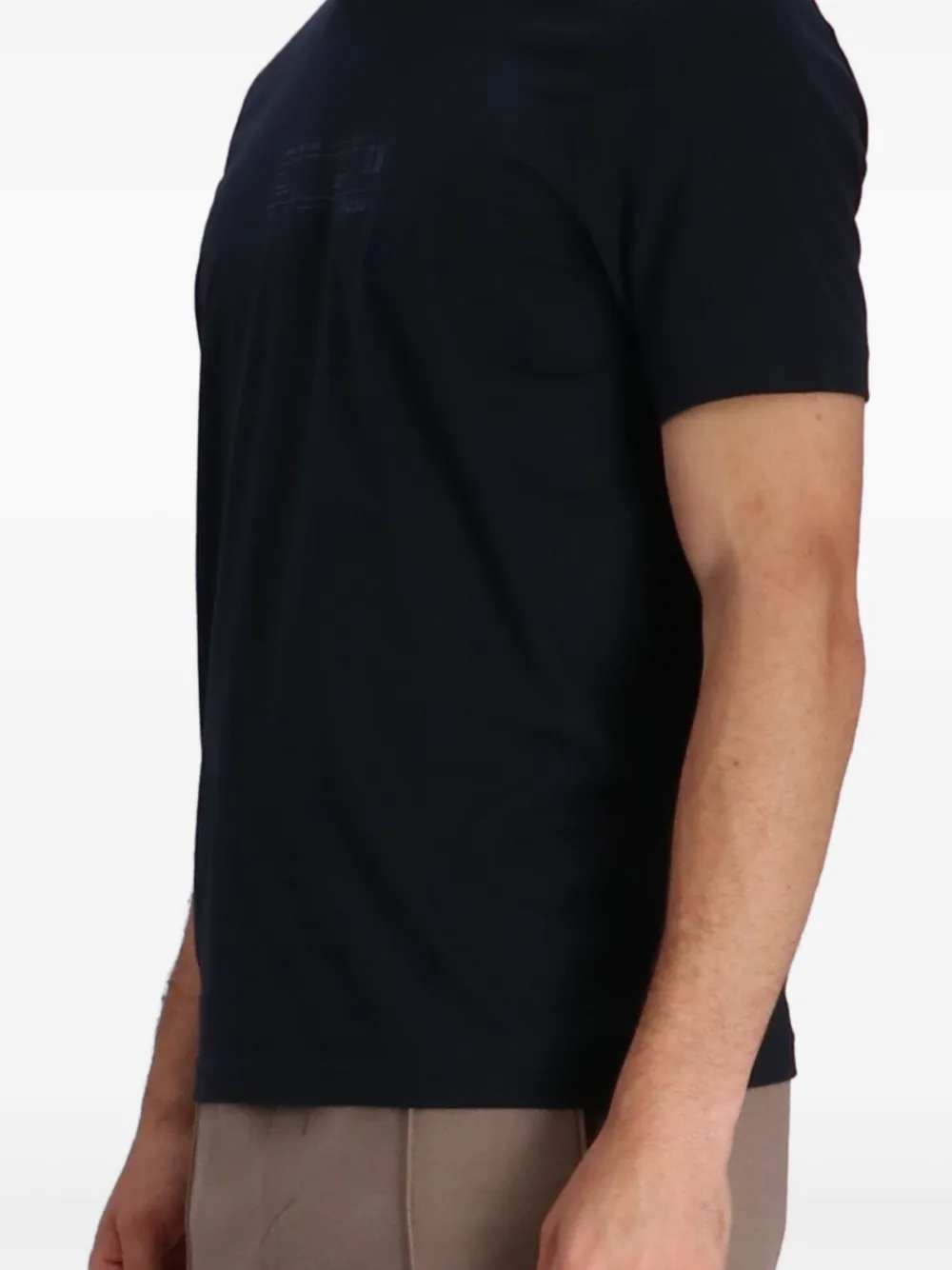 BOSS T-shirt met logoprint Blauw