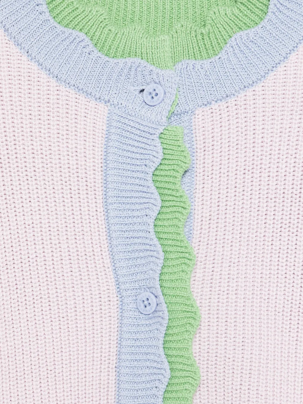 Stella McCartney Kids Vest met gewelfde afwerking Paars