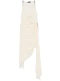 David Koma crystal-claw gown - Neutrals