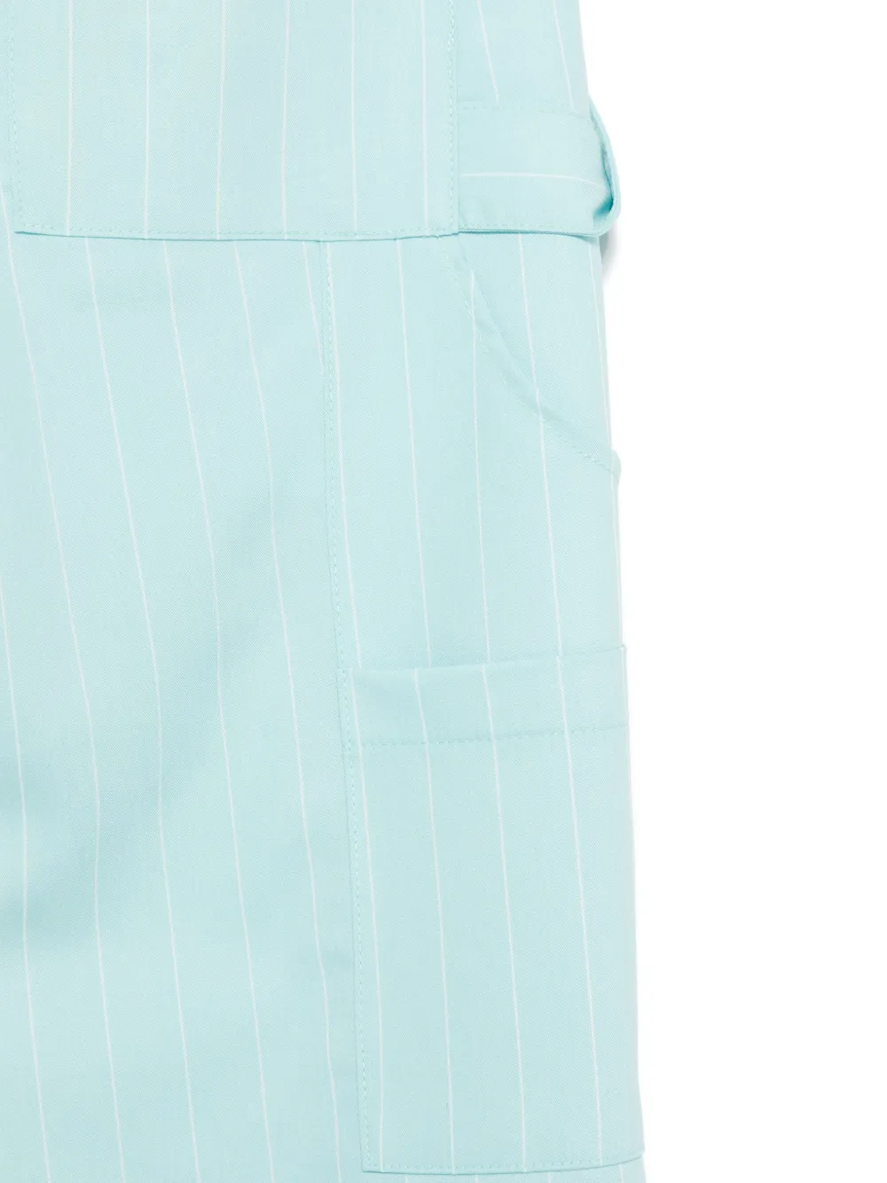 MSGM Kids Broek met krijtstreep Blauw