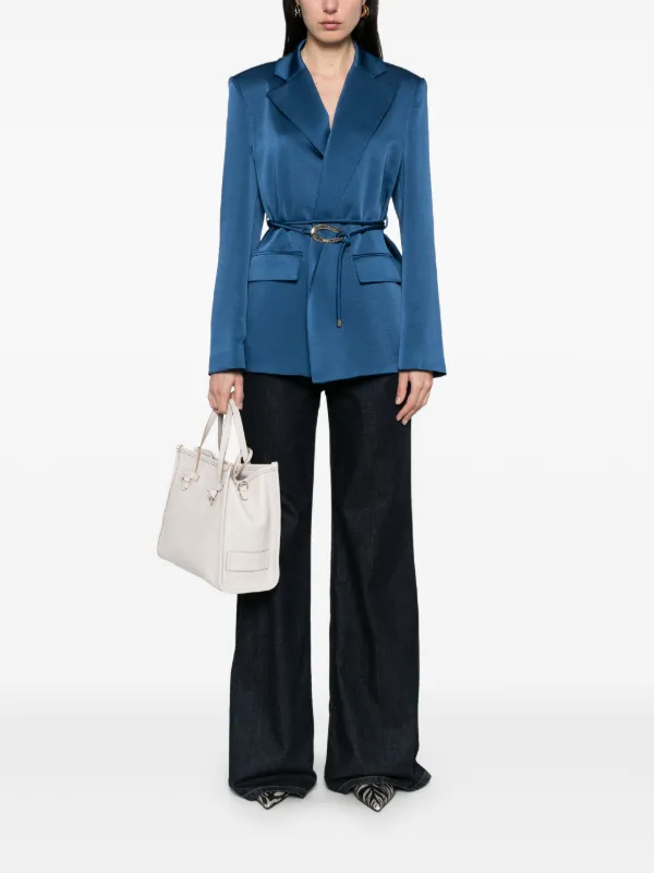 LIU JO ピークドラペル ジャケット | ブルー | FARFETCH JP LIU JO ピークドラペル ジャケット | ブルー | FARFETCH JP