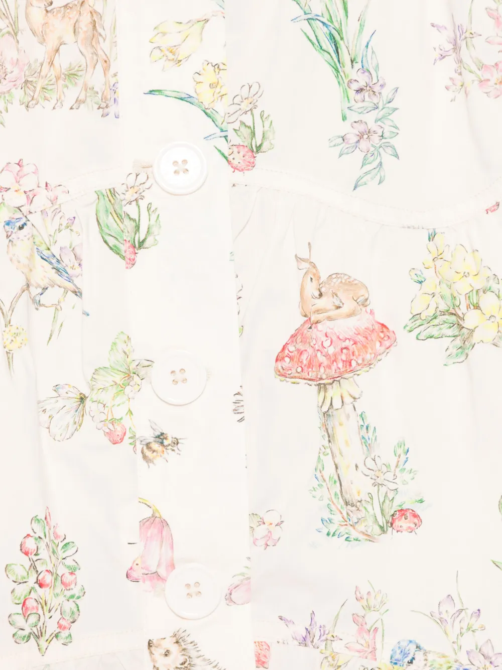 Stella McCartney Kids Rok met bloemenprint Beige