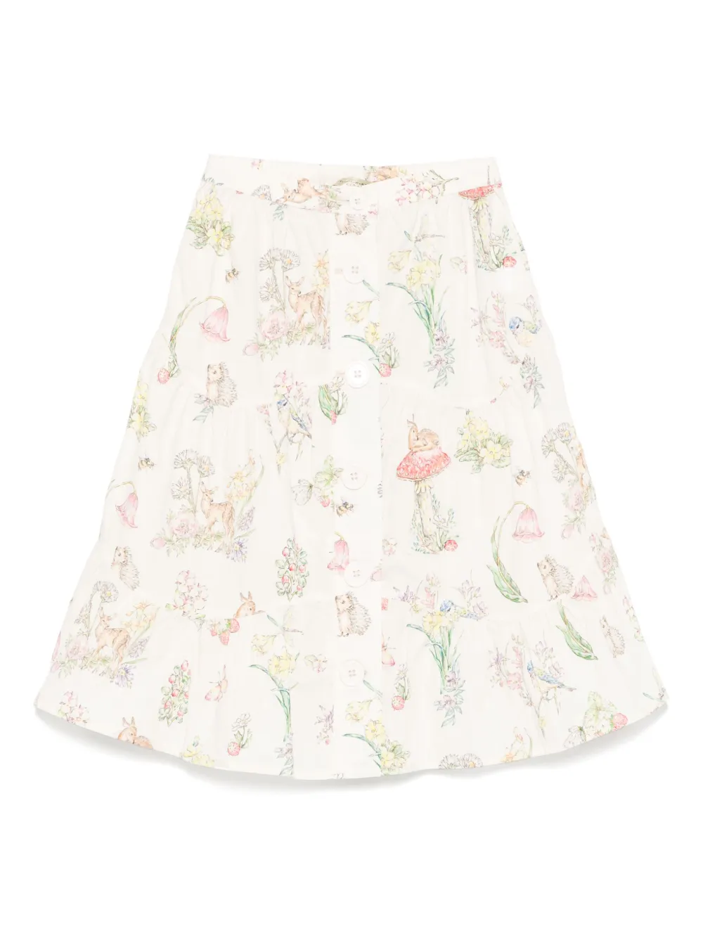 Image 1 of Stella McCartney Kids Saia de seda com estampa floral