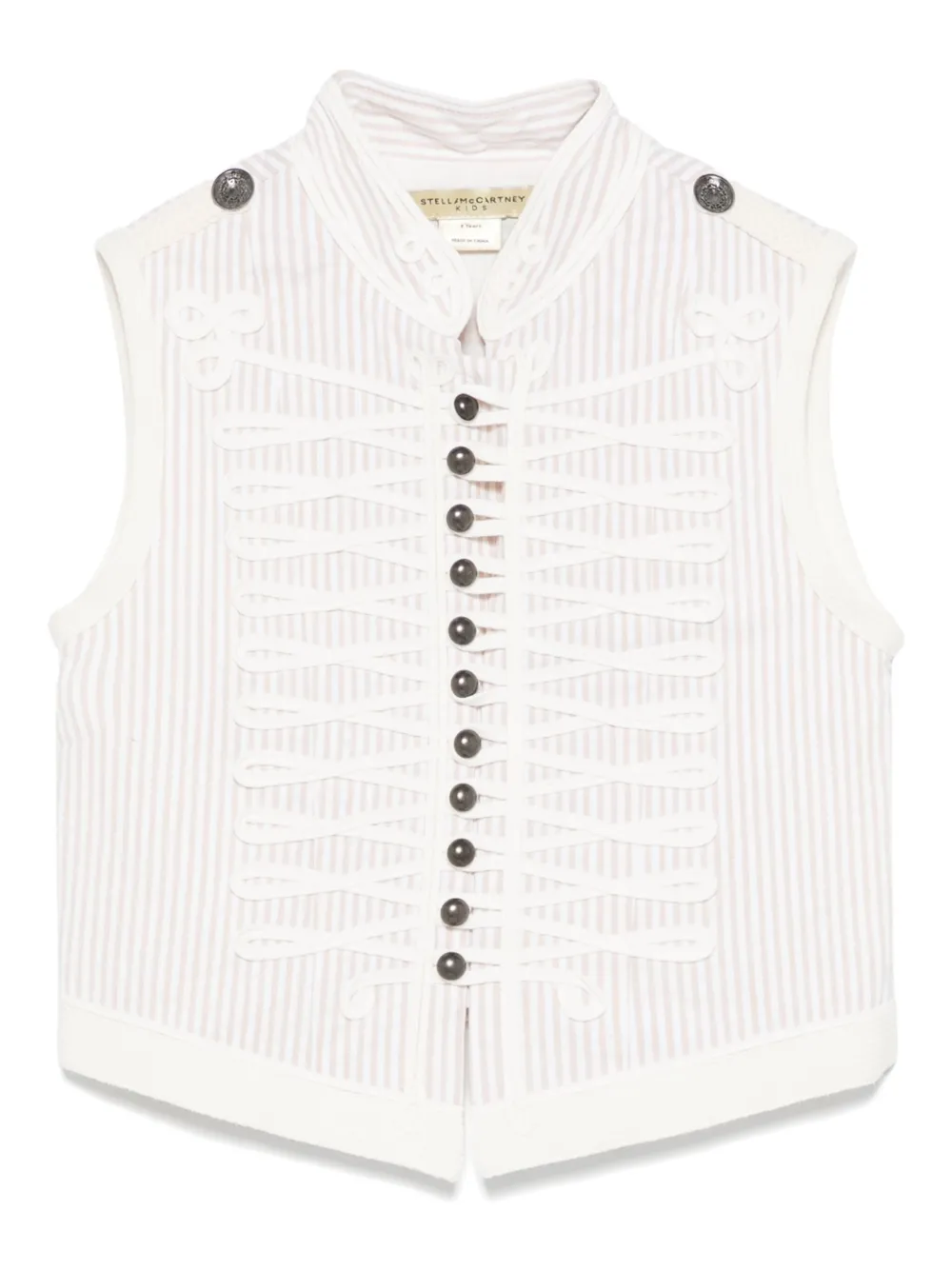 Stella McCartney Kids Gestreept gilet Beige