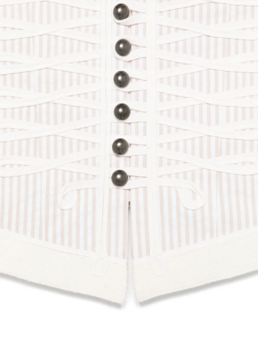 Stella McCartney Kids Gestreept gilet Beige