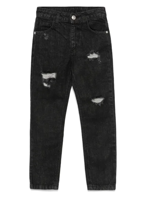 John Richmond Junior Calça jeans reta destroyed