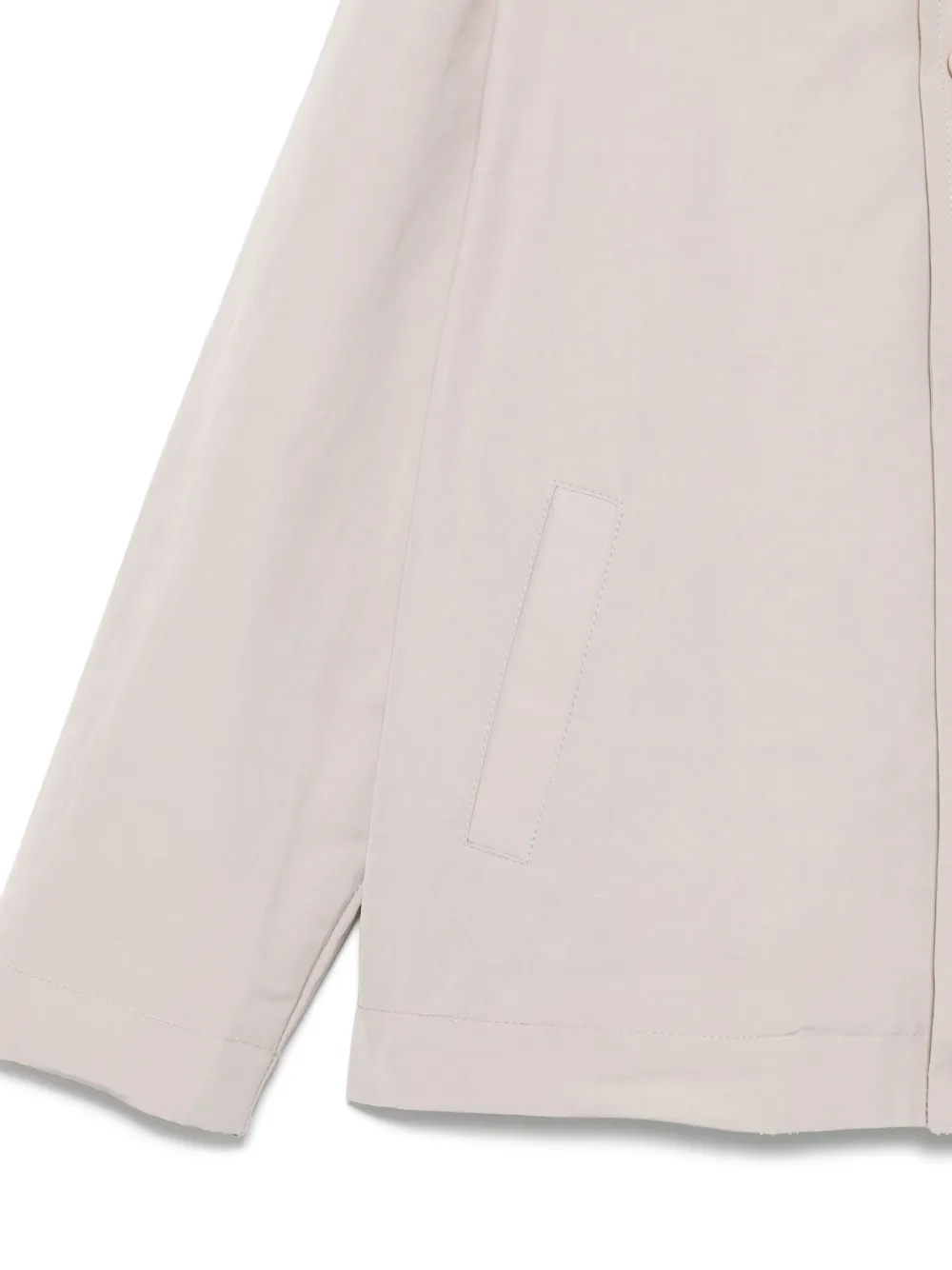 Shop Msgm Logo-print Jacket In Grey