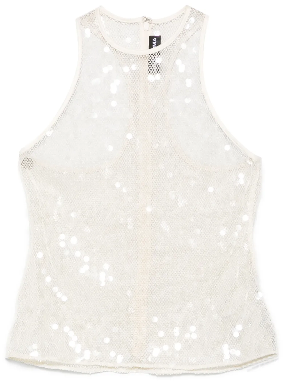 sequin-embellished tank top