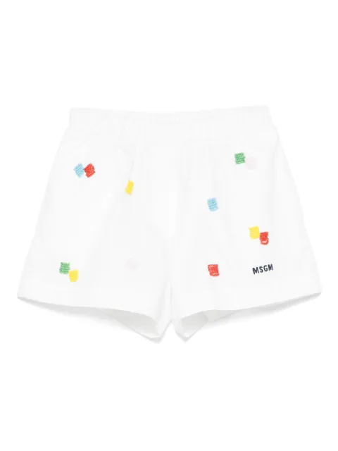 MSGM Kids bead-embellished shorts 
