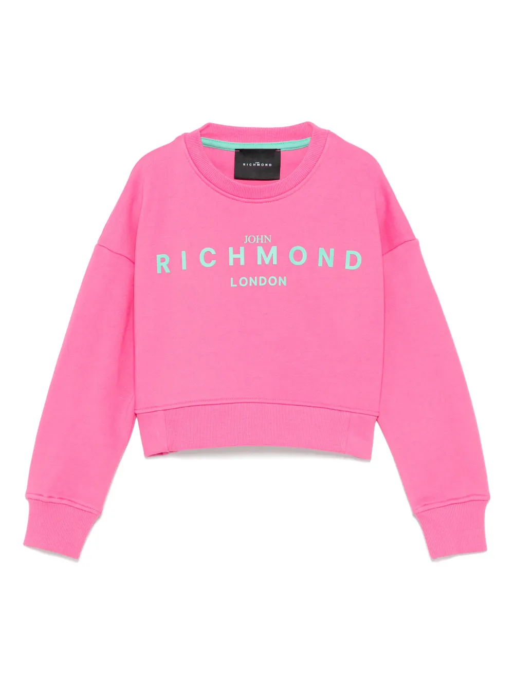 Shop John Richmond Junior Logo-print Sweatshirt In Pink