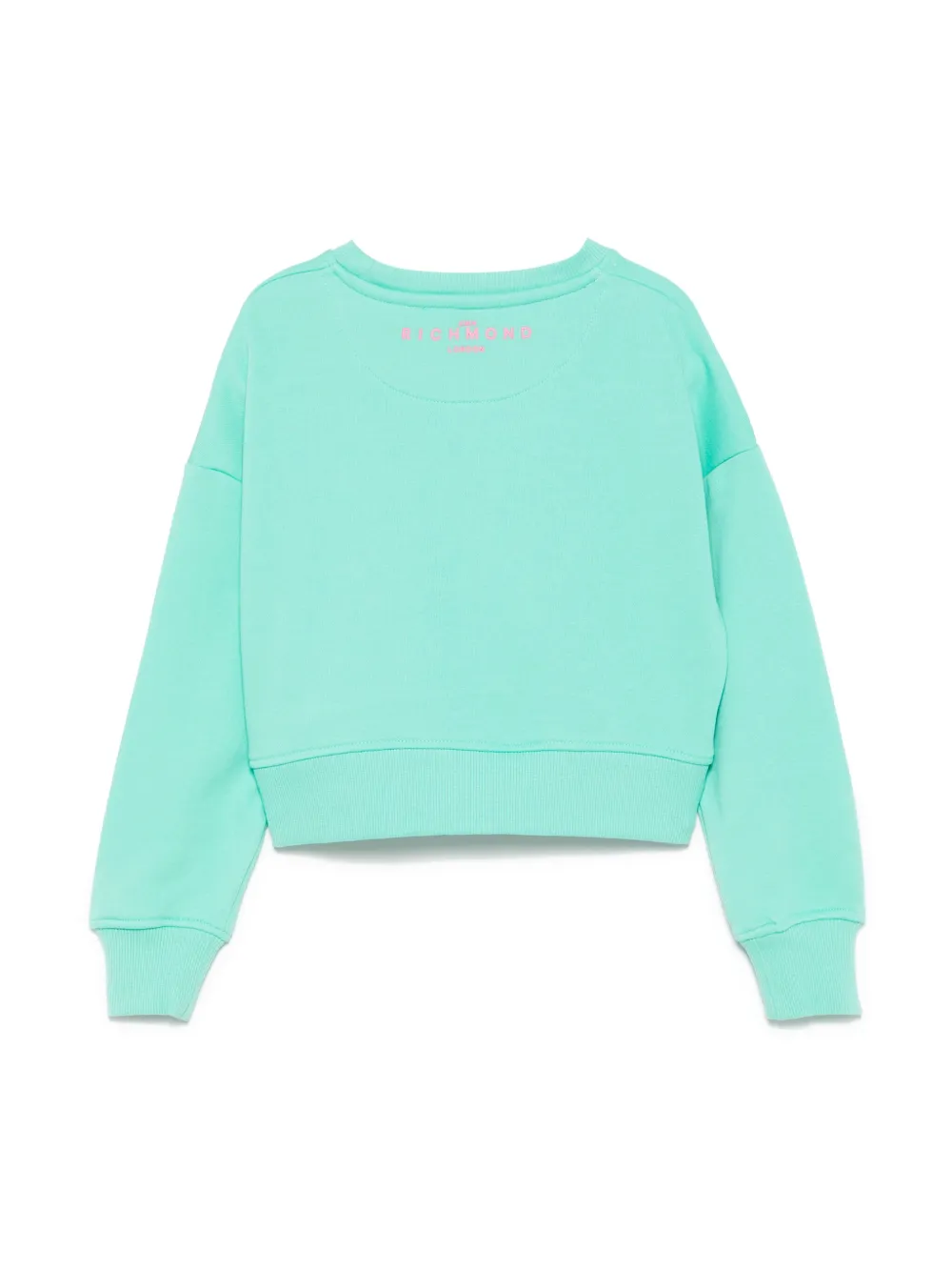 John Richmond Junior logo-appliqué sweatshirt - Groen