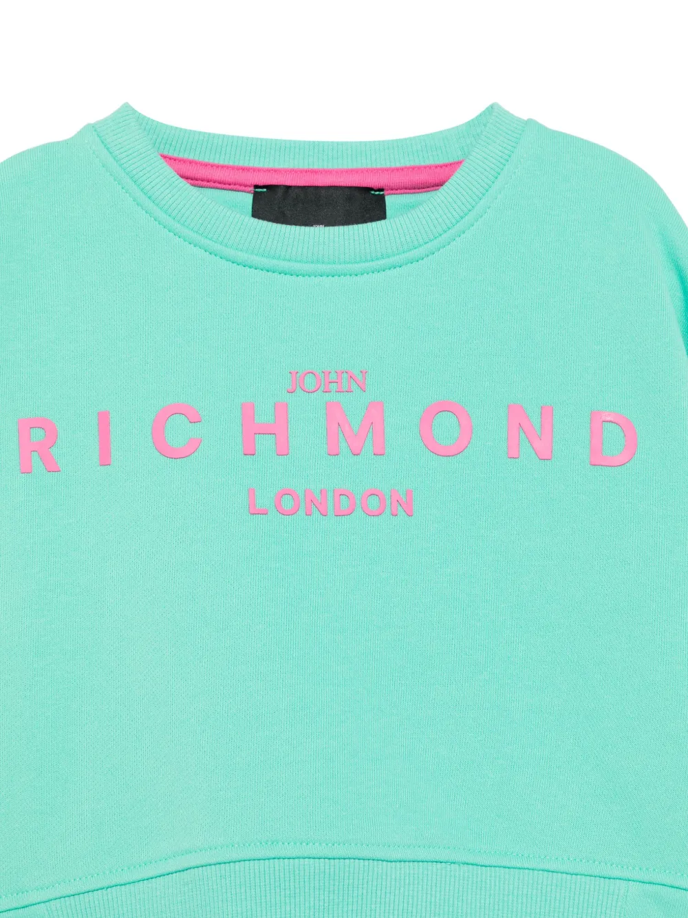 John Richmond Junior Sweater met logopatch Groen