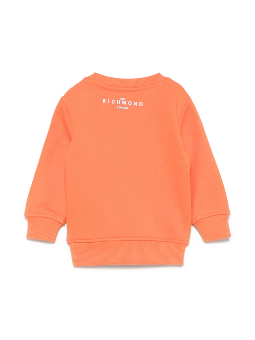 John Richmond Junior logo-appliqué sweatshirt - Oranje