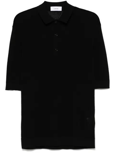 Lardini waffle-knit polo shirt