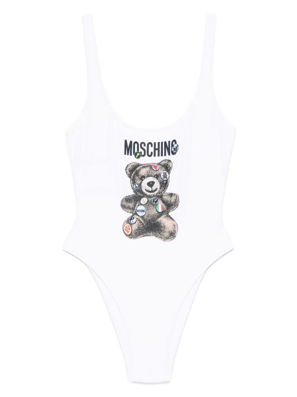 Moschino Badpak met teddybeerprint Wit