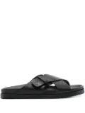 Doucal's leather slides - Black