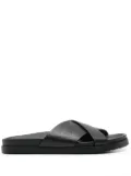 Doucal's leather slides - Black