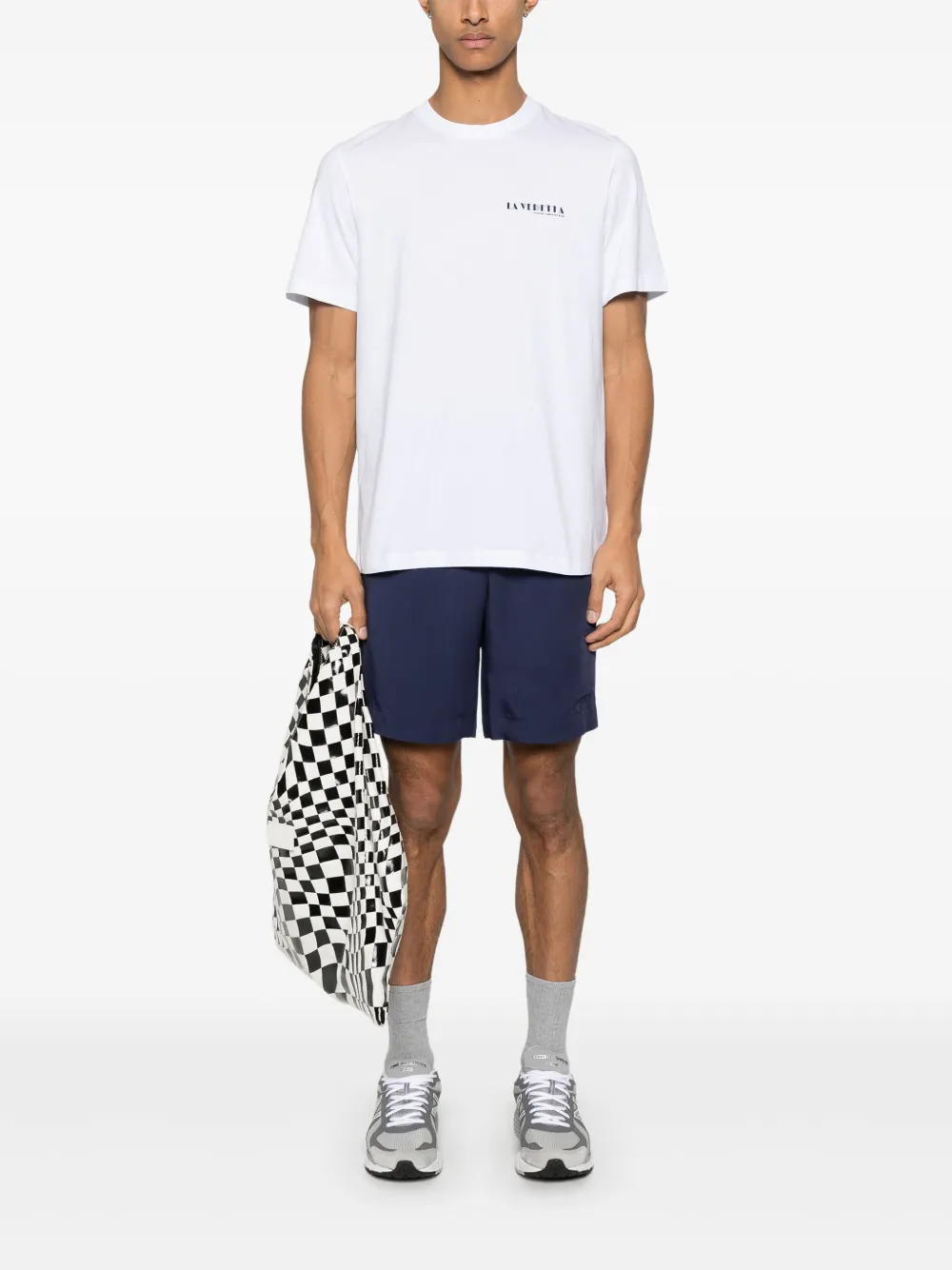 MSGM Shorts met geborduurd logo - Blauw