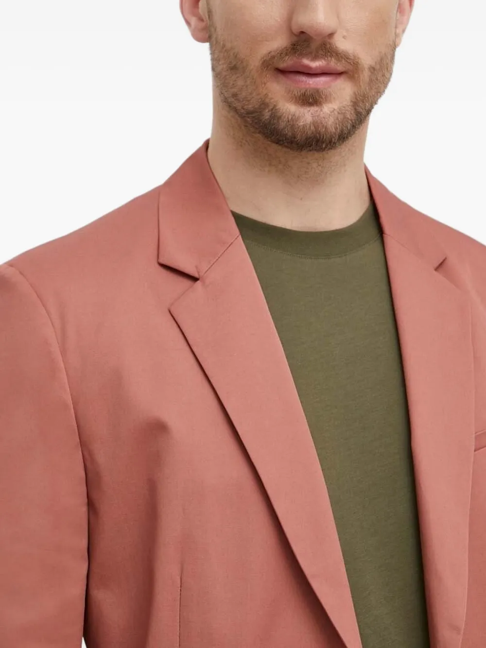  Sisley Button-detail Single-breasted Blazer - Pink 