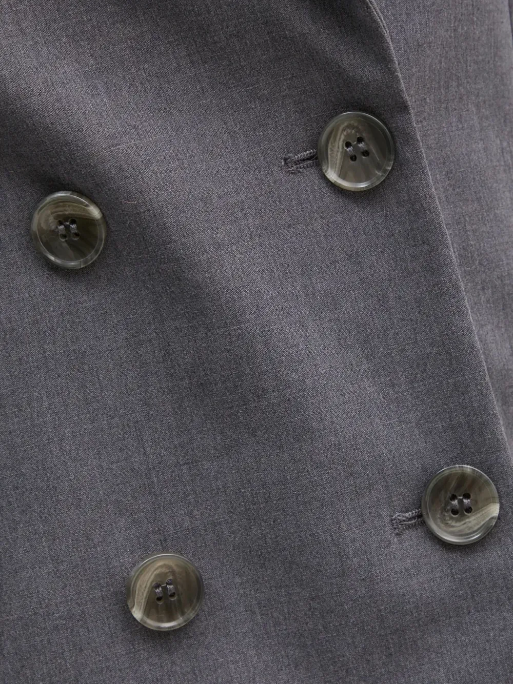 Sisley Paris Double-breasted Blazer In Gray