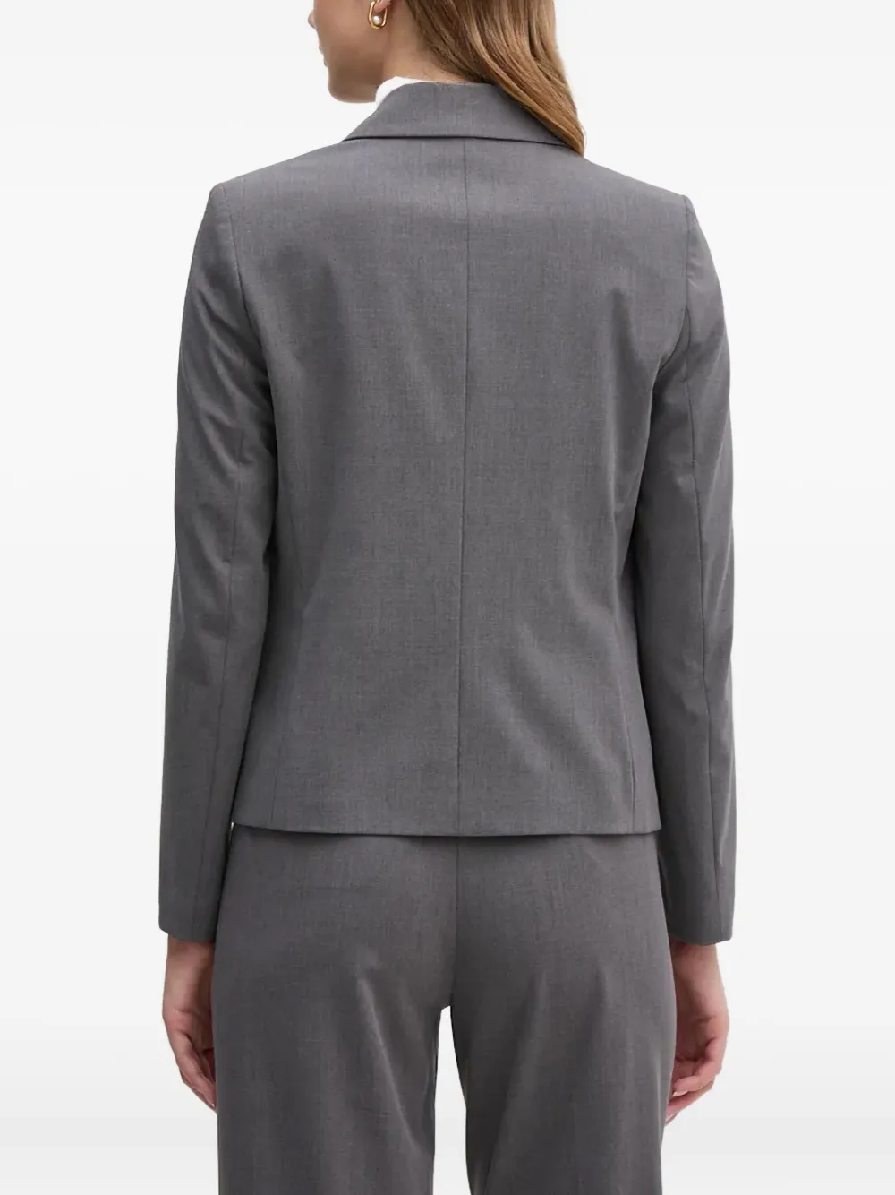 Sisley Paris Double-breasted Blazer In Gray