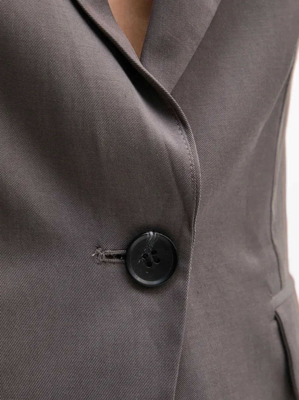 Sisley Paris Single-button Waistcoat In Gray