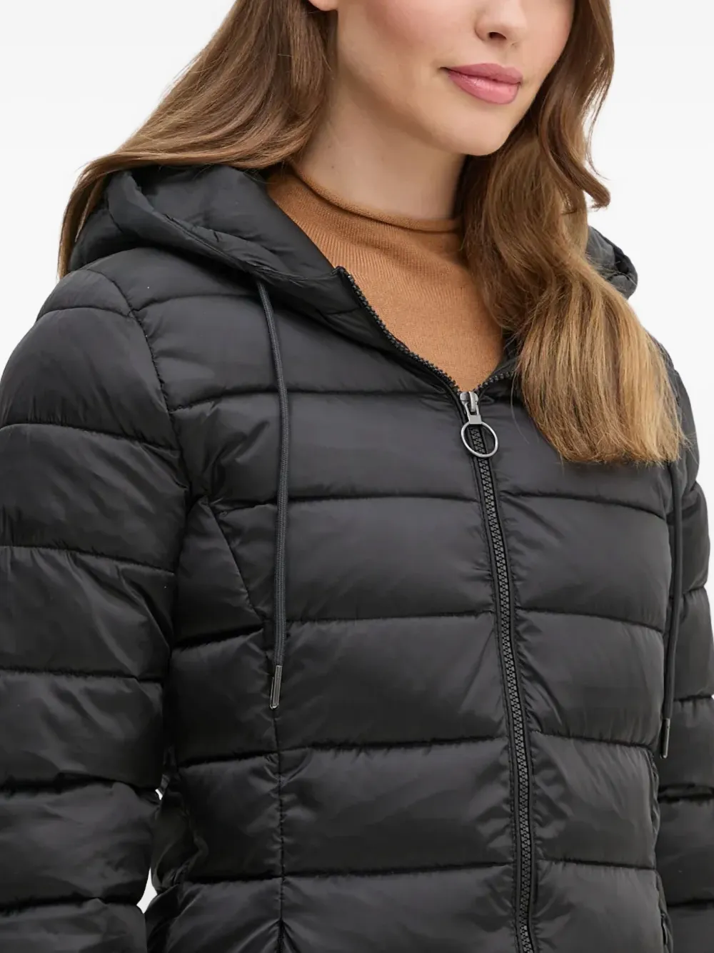 Sisley Paris Hooded Zip Jacket In Black